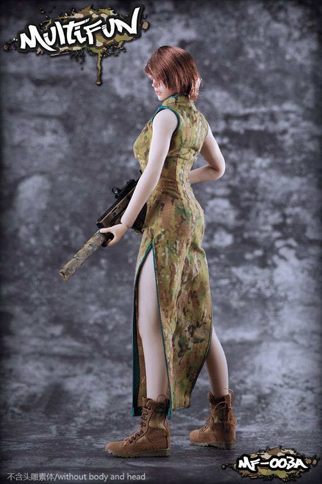 MULTIFUN MF-003 1/6 Camouflage Cheongsam Set