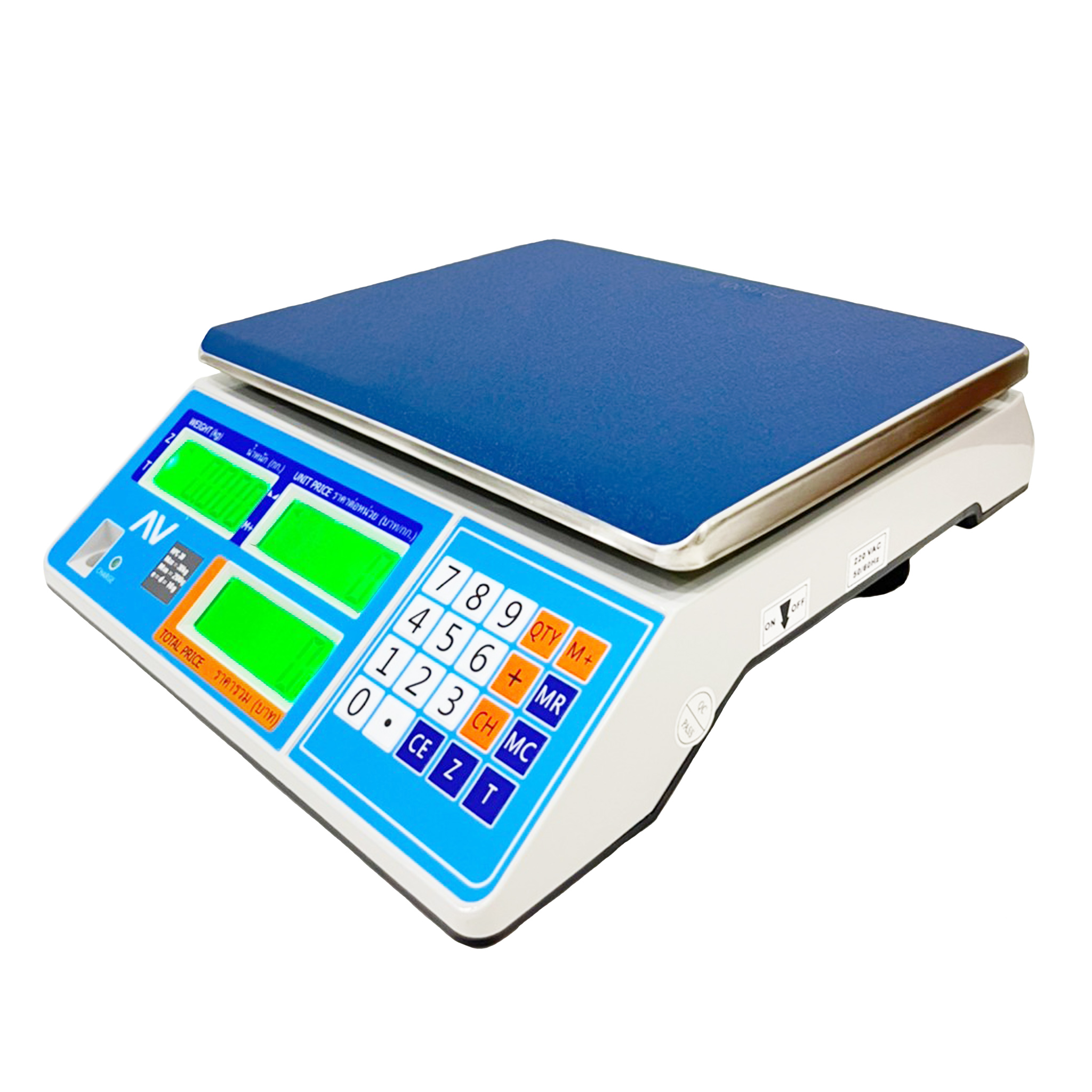เครื่องชั่งดิจิตอลคำนวณราคา ตรา AV (AVENUE) รุ่น HPC พิกัด 30 กก.
