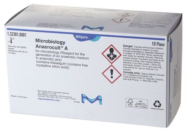 Anaerocult® A for anaerobic milieu in the anaerobic jar