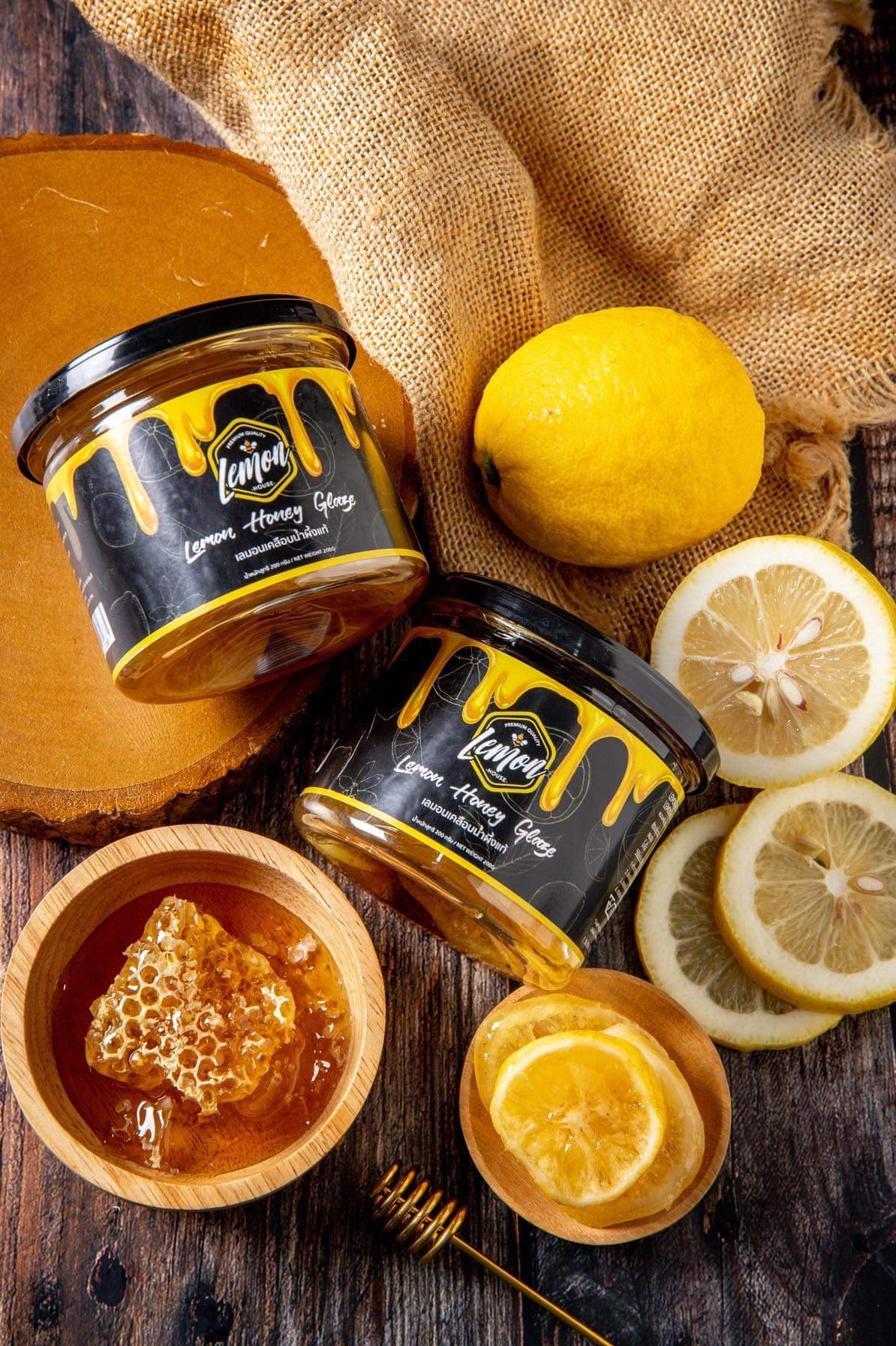 เลมอนเคลือบน้ำผึ้งป่าแท้ 100% lemon house เกรดพรีเมี่ยม เลม่อน เฮ้าส์