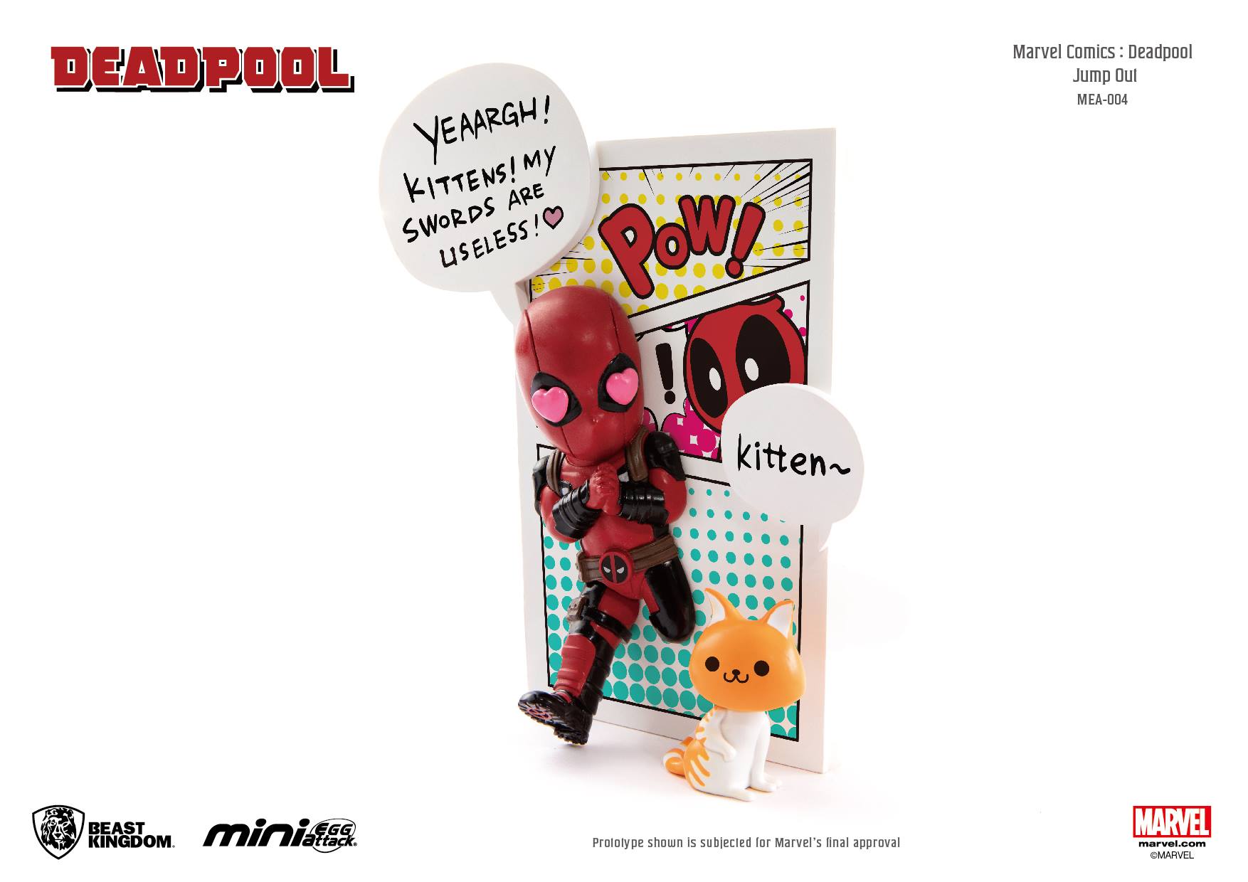 Beast Kingdom 4" Mini Egg Attack MEA-004 Marvel Comics - Deadpool