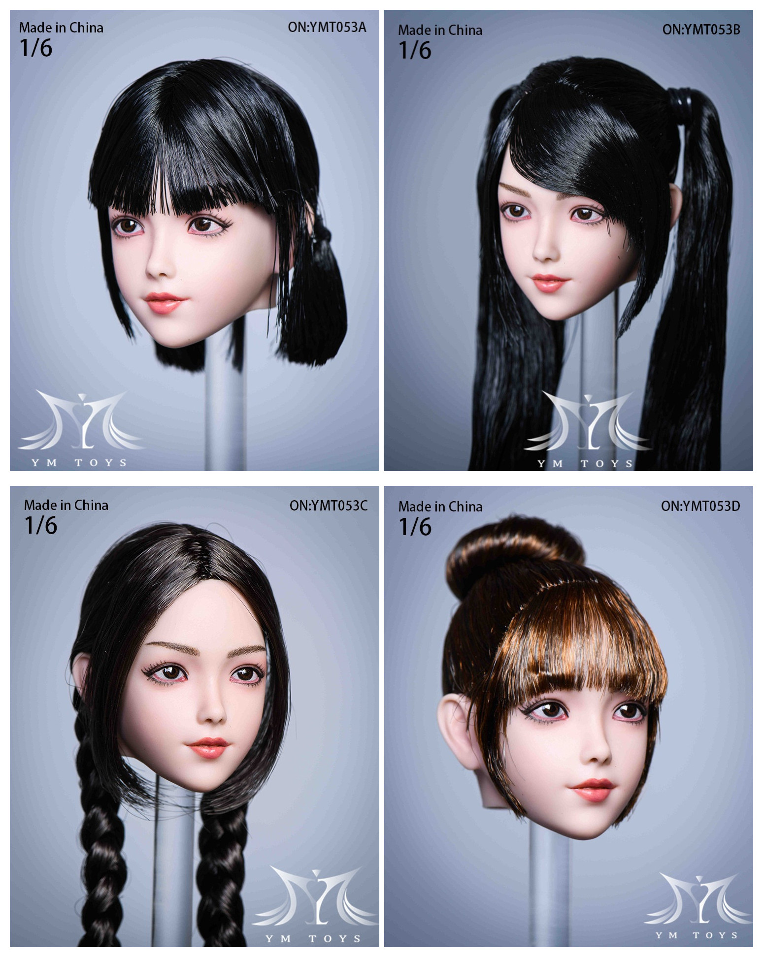YMTOYS YMT053 1/6 Hair Transplant Small Loli Female Headsculpt Taro