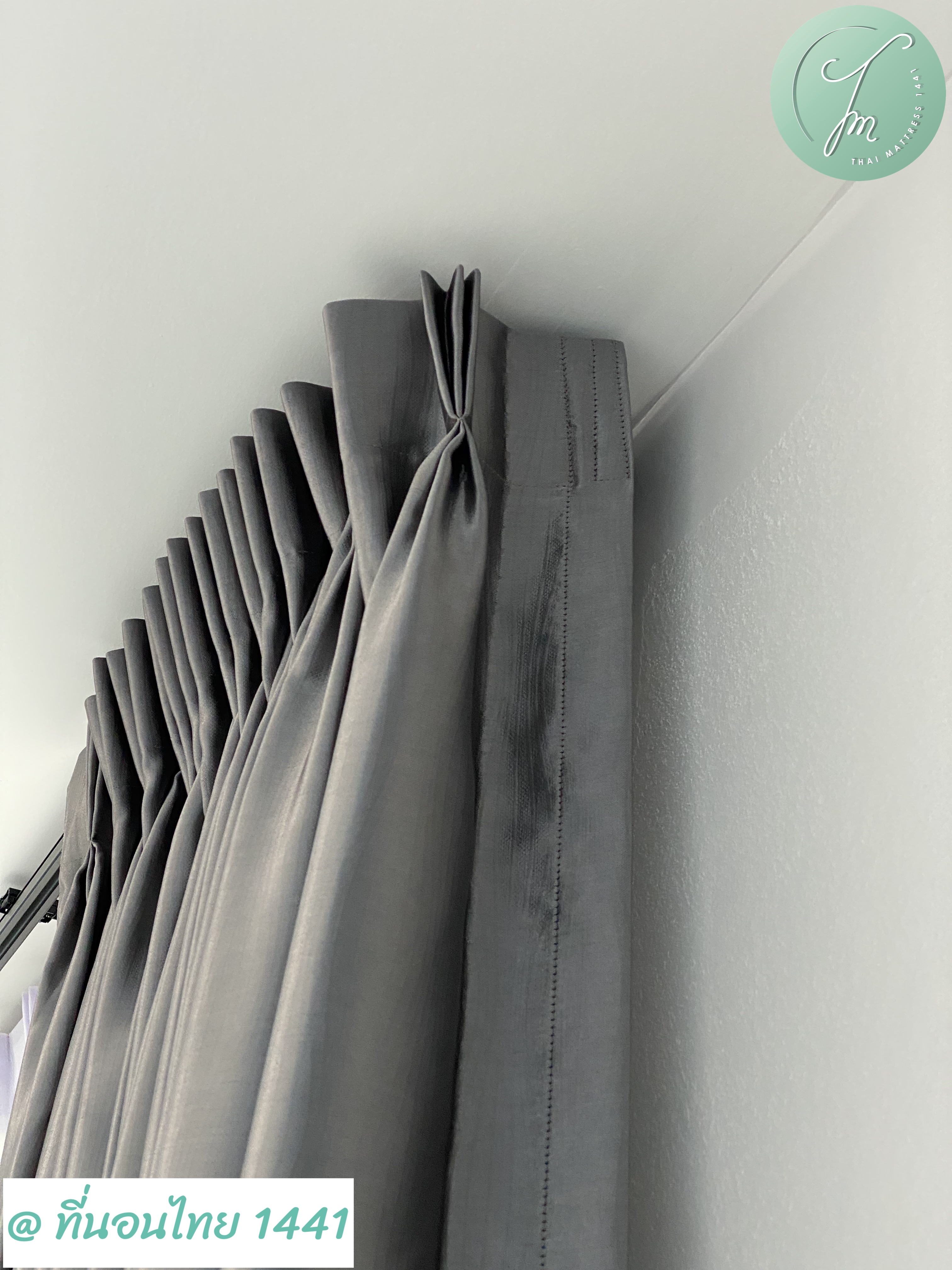 ผ้าม่านจีบสำหรับคอนโดและบ้าน | กันแสง UV + ผ้าโปร่ง - Pleat Curtain with sunblock and UV Protection