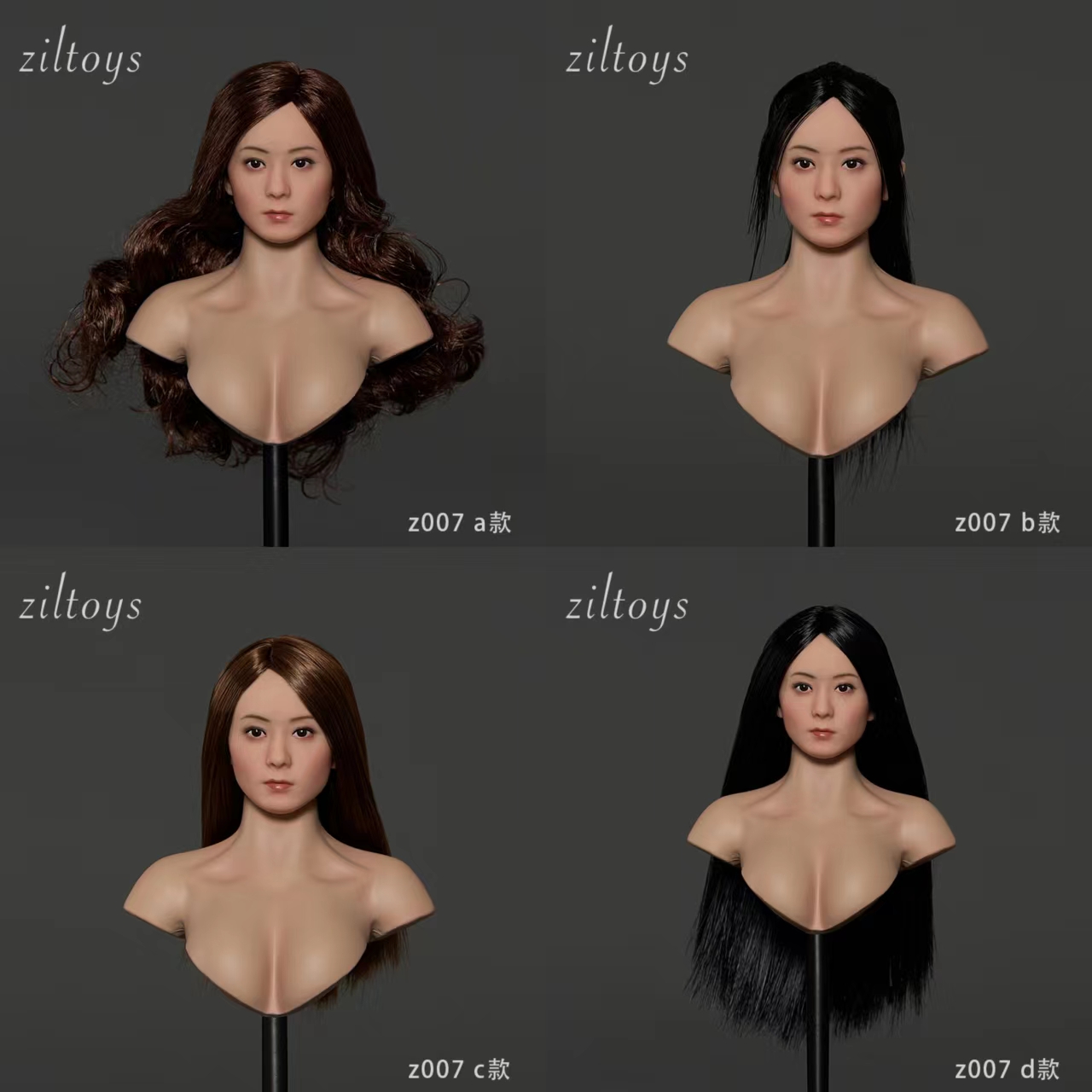 Ziltoys Z007 1/6 Female Asian Star Headsculpt