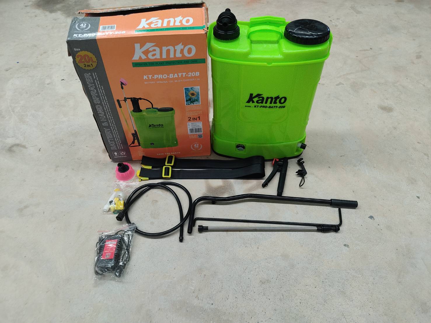 ถังพ่นยา 2in1 KT-PRO-BATT-20B 20L KANTO