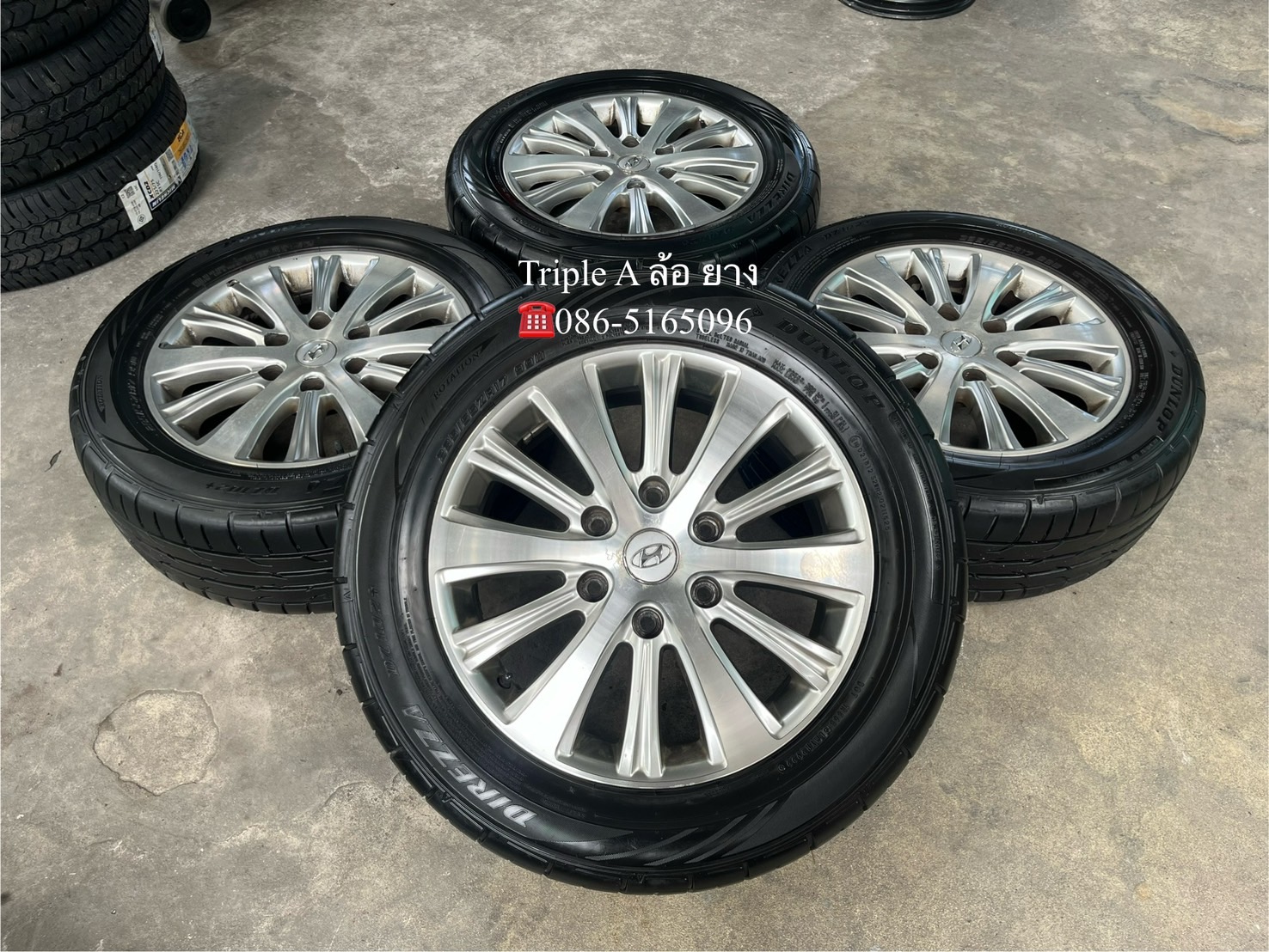 ✨ล้อแม็ก✨ฮุนได Hyundai H1 ขอบ 17 พร้อมยาง 235-55-17 Dunlop💥ปี 22💥