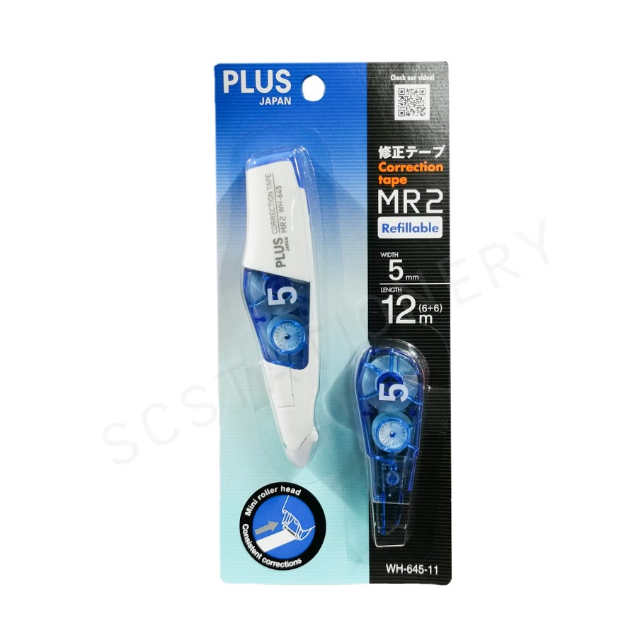 เทปลบคำผิด พลัส NO.WH-645-11 รุ่นแถมรีฟิล