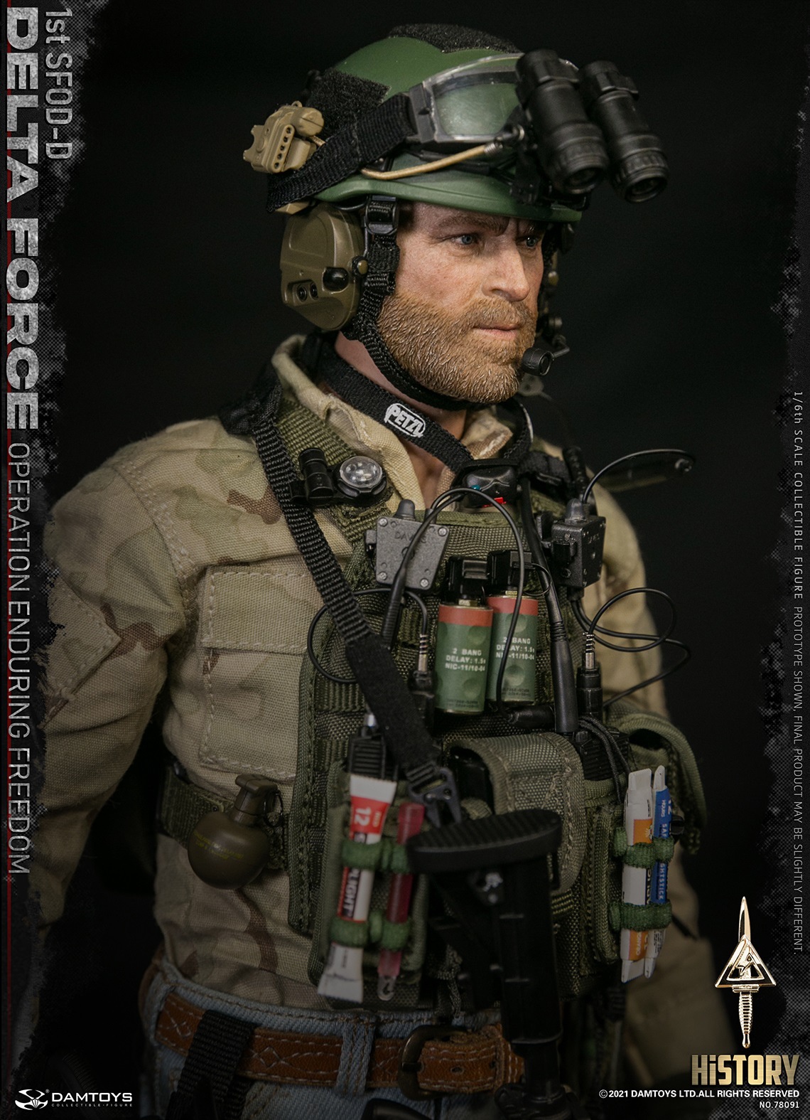 DAMTOYS 78091 1/6 1st SFOD-D OPERATION ENDURING FREEDOM DELTA FORCE