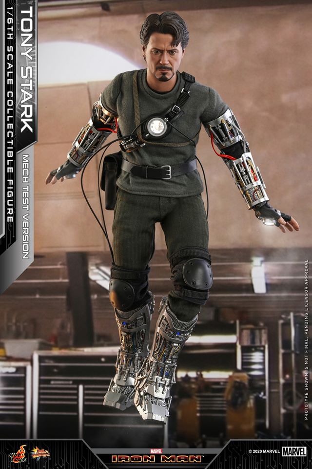 Hot Toys MMS581B 1/6 Iron Man - Tony Stark (Mech Test Version) (Special Edition Bonus)