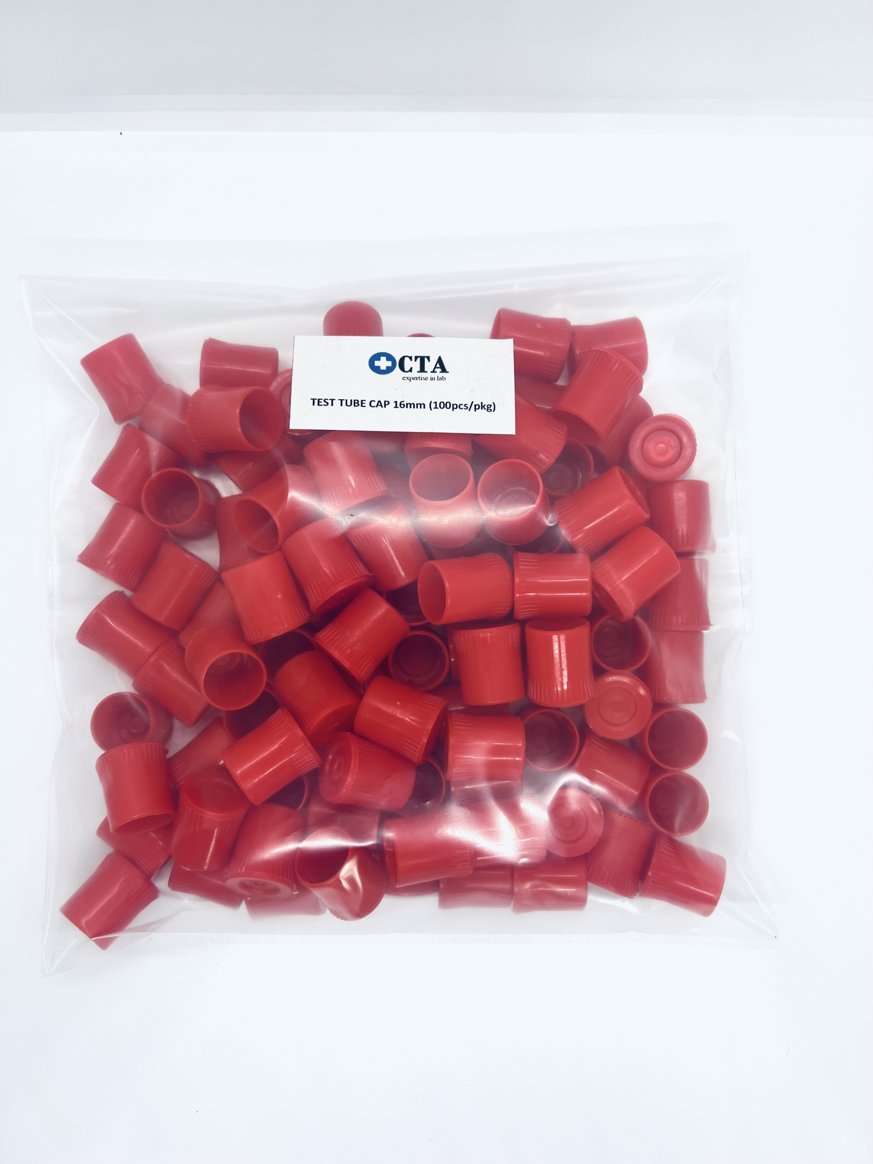 Test Tube Cap, ฝาปิดหลอดทดลอง(100ชิ้น/pkg)