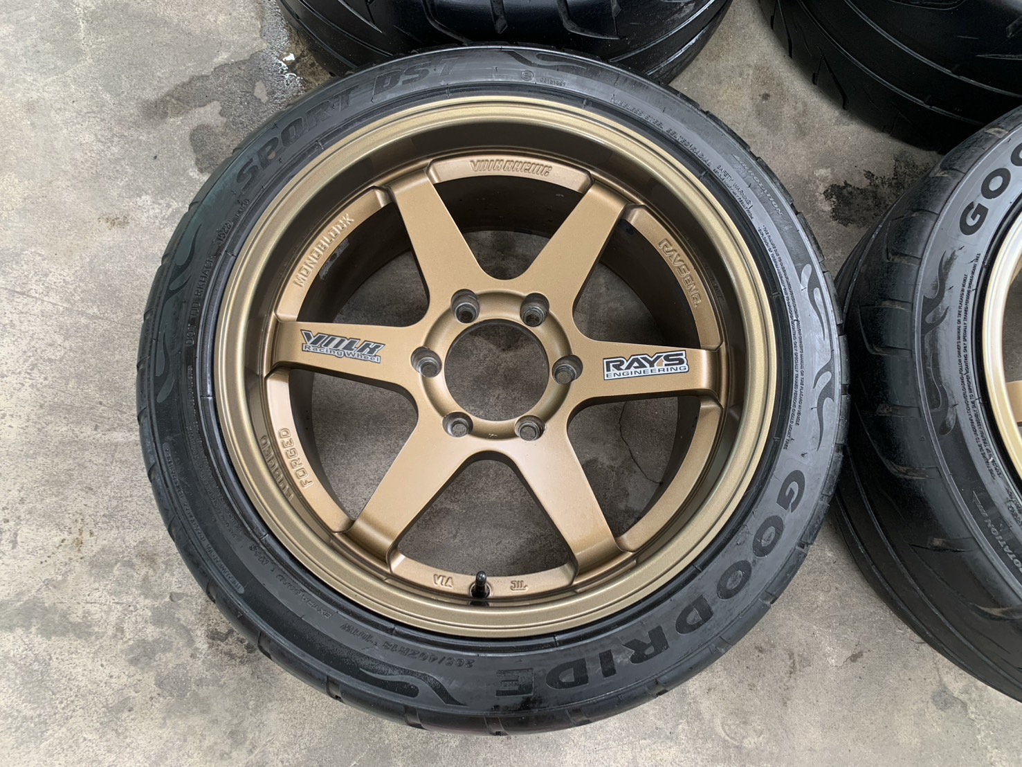 ✨ล้อแม็กแต่ง✨6รู139✨TE37 ขอบ 18 แถมยาง Goodride💥ปี 22💥