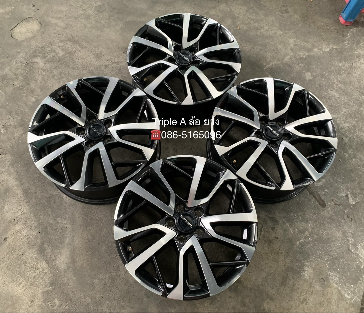 ✨ล้อแม็ก 5รู114✨HAVAL H6 PRO ขอบ 18 เทาหน้าเงา