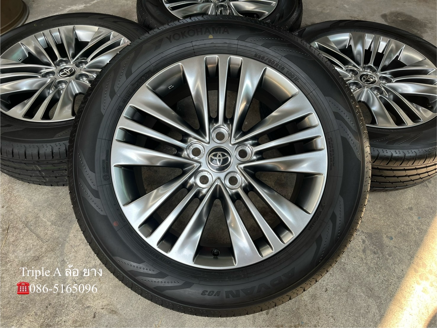 ✨ล้อแม็กพร้อมยางป้ายแดง✨Toyota Alphard (40-Series) รุ่นใหม่ล่าสุด ขอบ 18 สีไฮเปอร์💖สวยกริ๊บ💖