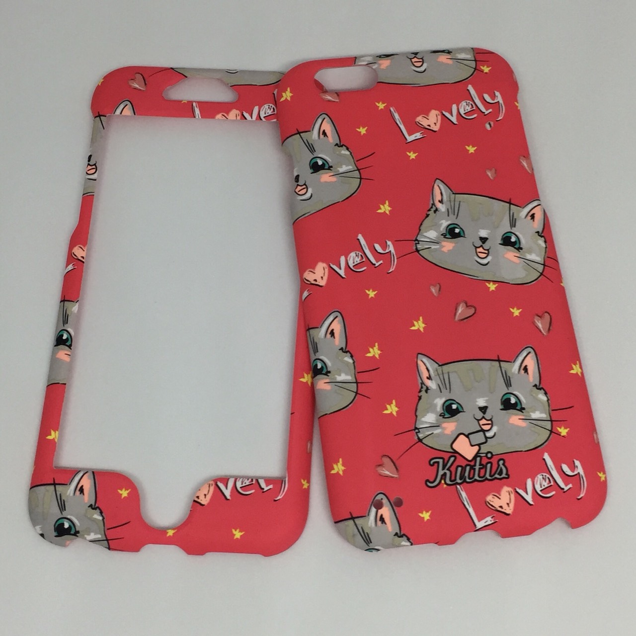 เคสคูทิส (Kutis) ไอโฟน6,6S(ลายหน้าแมวใหญ่สีแดง)มาใหม่