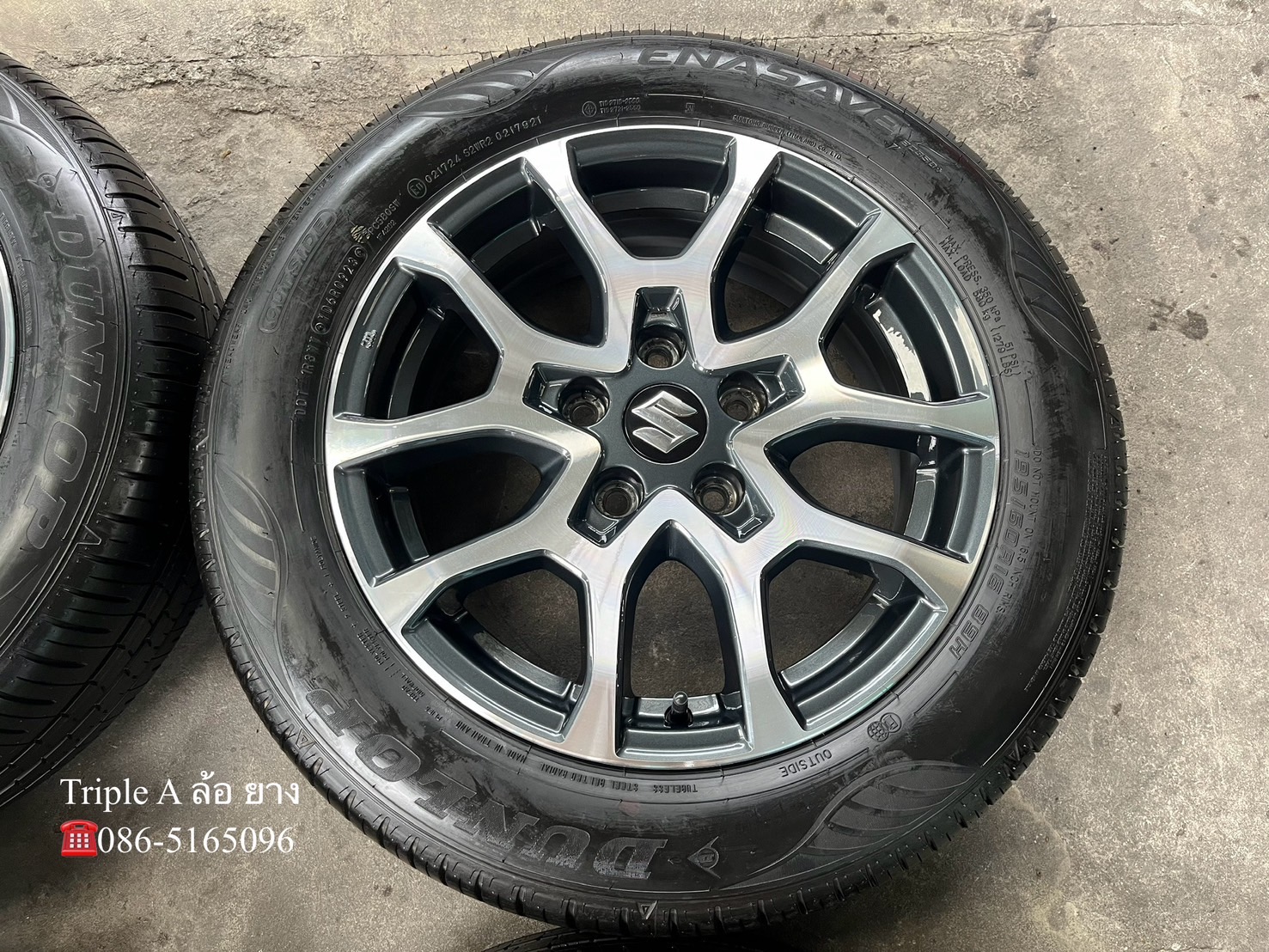 ✨ล้อแม็กพร้อมยาง 5รู114✨Suzuki XL7 ขอบ 16 เทาหน้าเงา💖สวยกริ๊บ💖