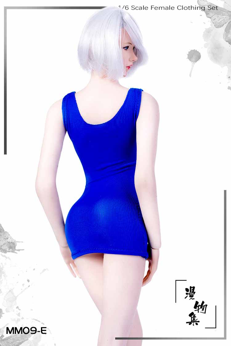 Manmodel MM09 Female Low-cut u collar mini dress
