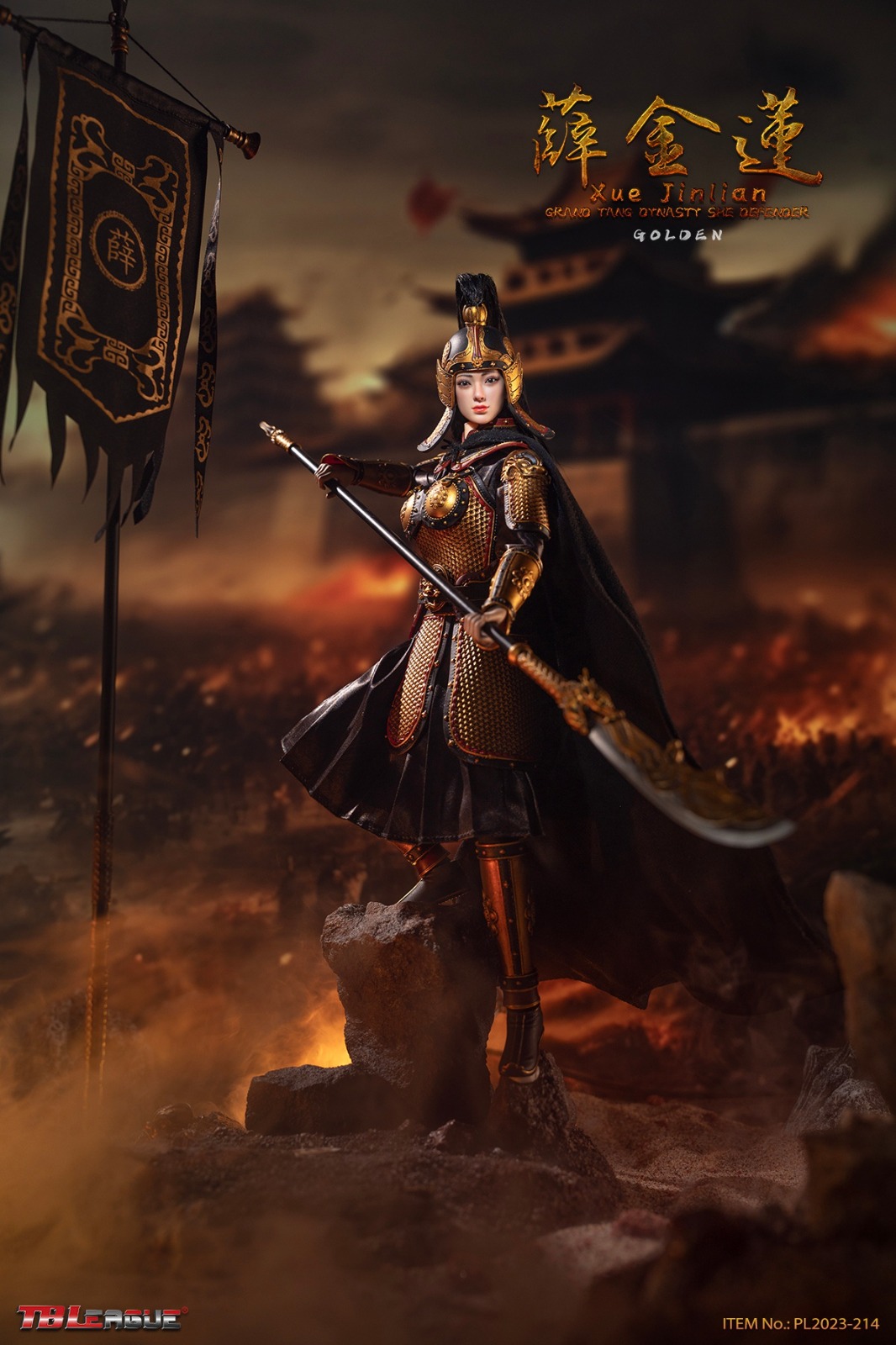 TBLeague PL2023-214 1/6 Xue Jinlian - Grand Tang Dynasty She Defender (Golden)