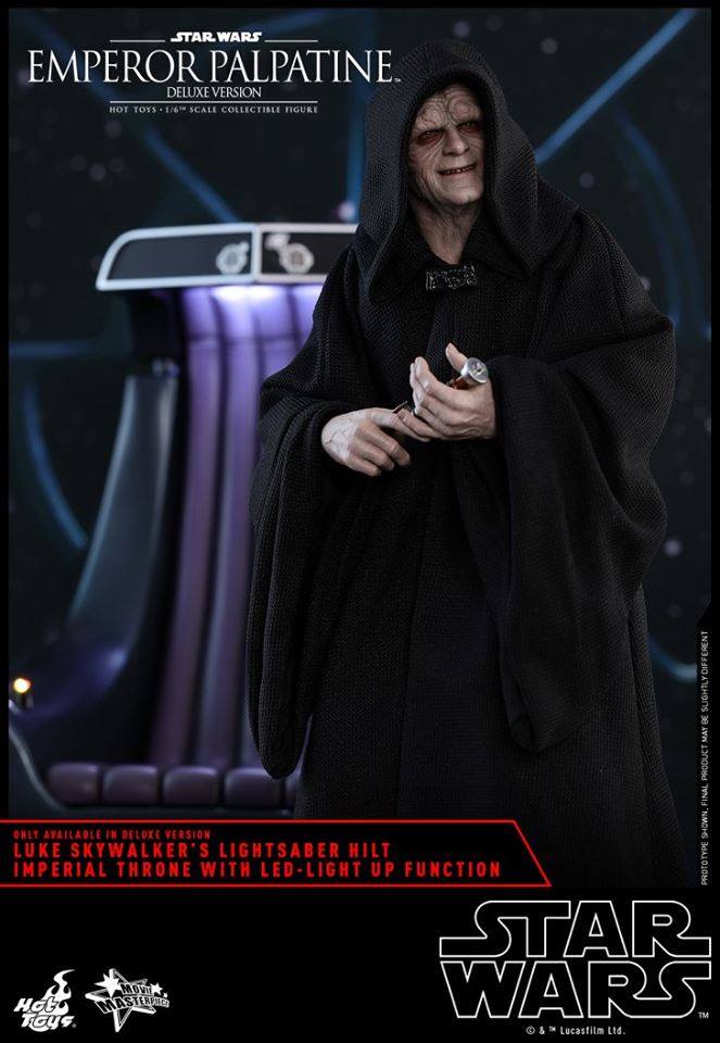 Hot Toys MMS468 STAR WARS EPISODE VI RETURN OF THE JEDI - EMPEROR PALPATINE (DELUXE VERSION)