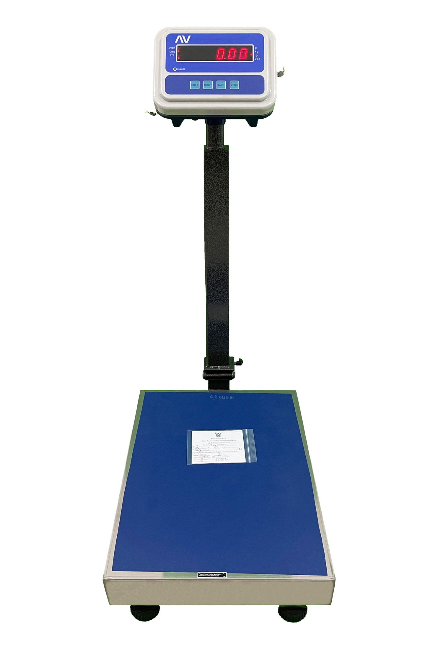 เครื่องชั่งดิจิตอลพับได้ ตรา AV (Avenue) รุ่น SLF-E แท่นชั่ง 40*50 ซม. พิกัด 150 กก.