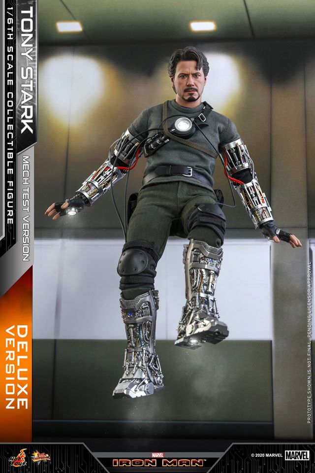 Hot Toys MMS582B 1/6 Iron Man - Tony Stark (Mech Test Version) (Deluxe Version) (Special Edition Bonus)