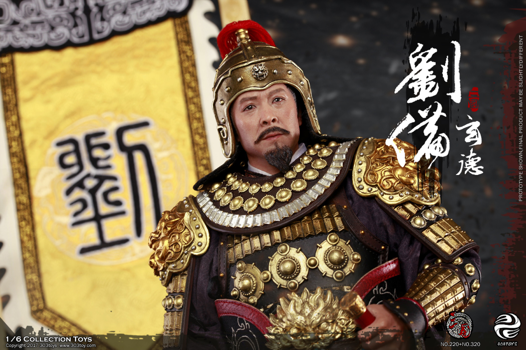 303TOYS NO.320 220 120 THREE KINGDOMS SERIES - LIU BEI A.K.A XUANDE (ARMED VERSION)