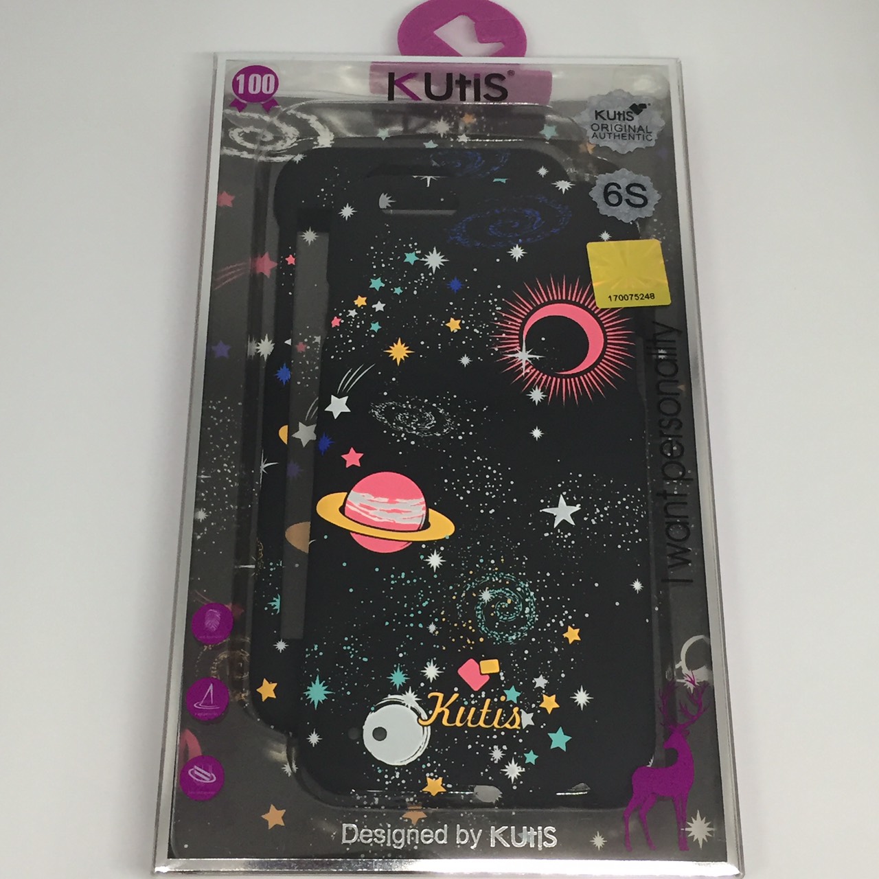 เคสคูทิส (Kutis) ไอโฟน6,6S(ลายดวงดาวในอวกาศพื้นหลังสีดำ)