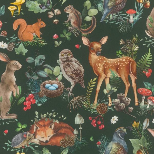 วอลเปเปอร์ลายเด็ก Kids World โปร 11.11 แบบหลังผ้า ทนทาน กันลามไฟ : Fabric-Backed Wall Paper