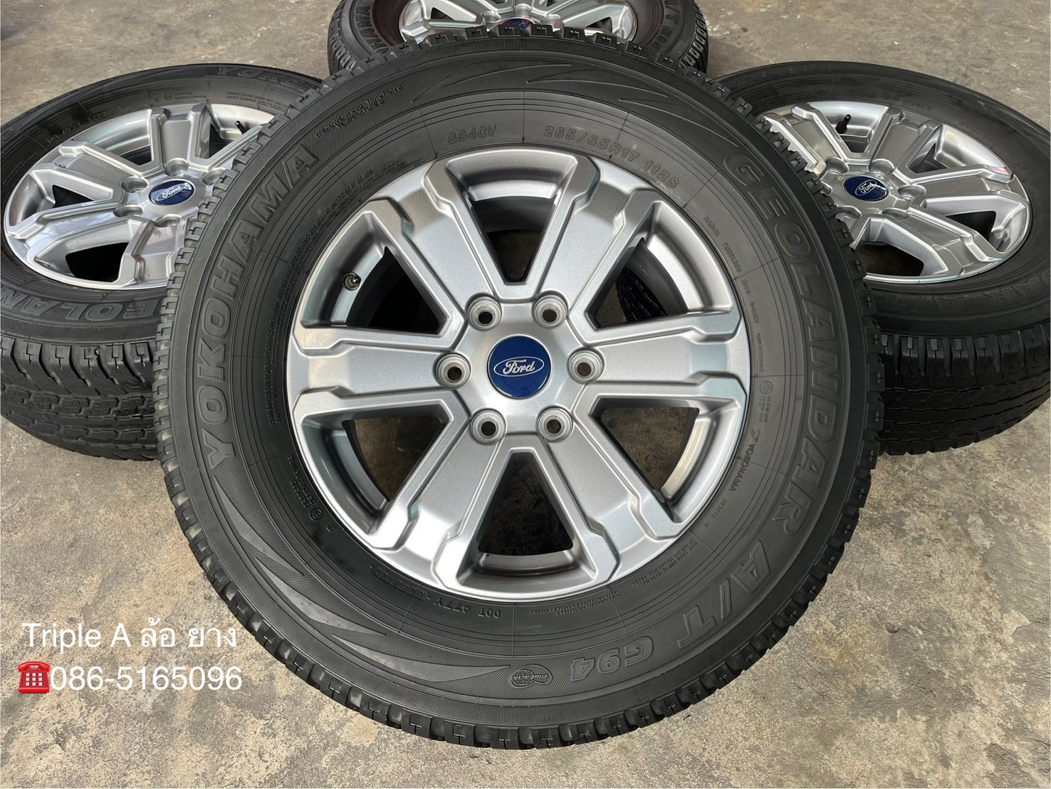 ✨ล้อแม็ก✨Ford Ranger รุ่นใหม่ล่าสุด ขอบ 17 แถมยาง 265-65-17 Yokohama ปี 20