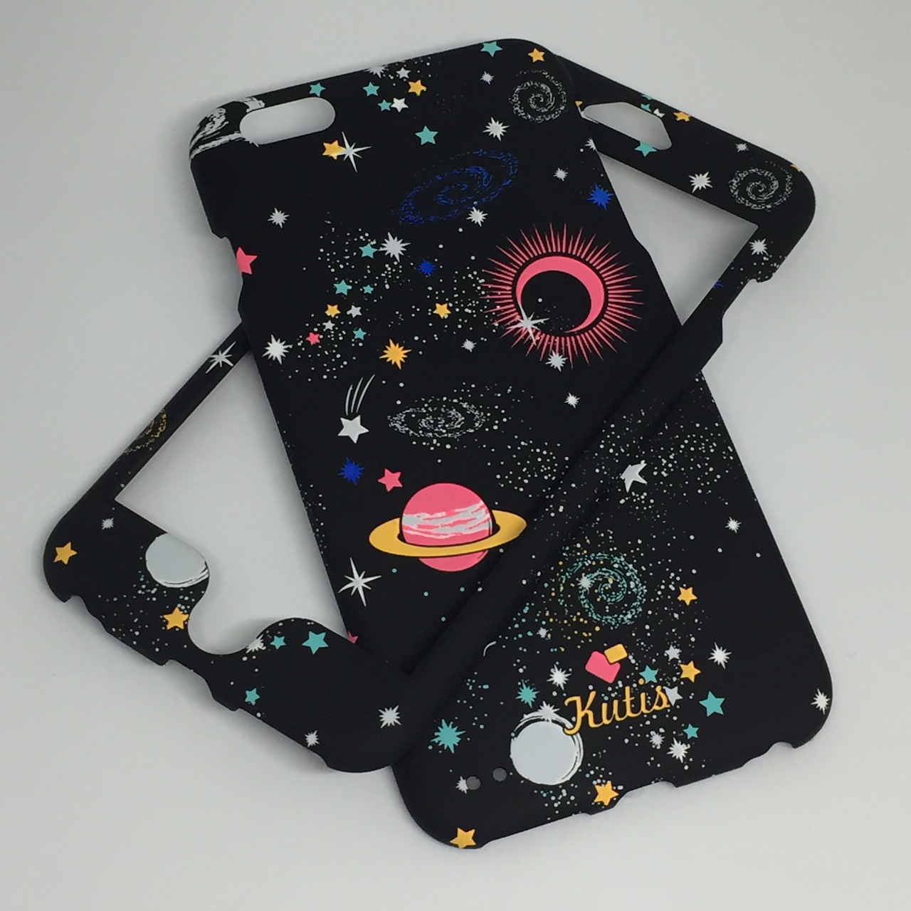 เคสคูทิส (Kutis) ไอโฟน6พลัส,6Sพลัส (ลายอวกาศ)มาใหม่ เคสประกบหน้า-หลัง เคสเรืองแสง