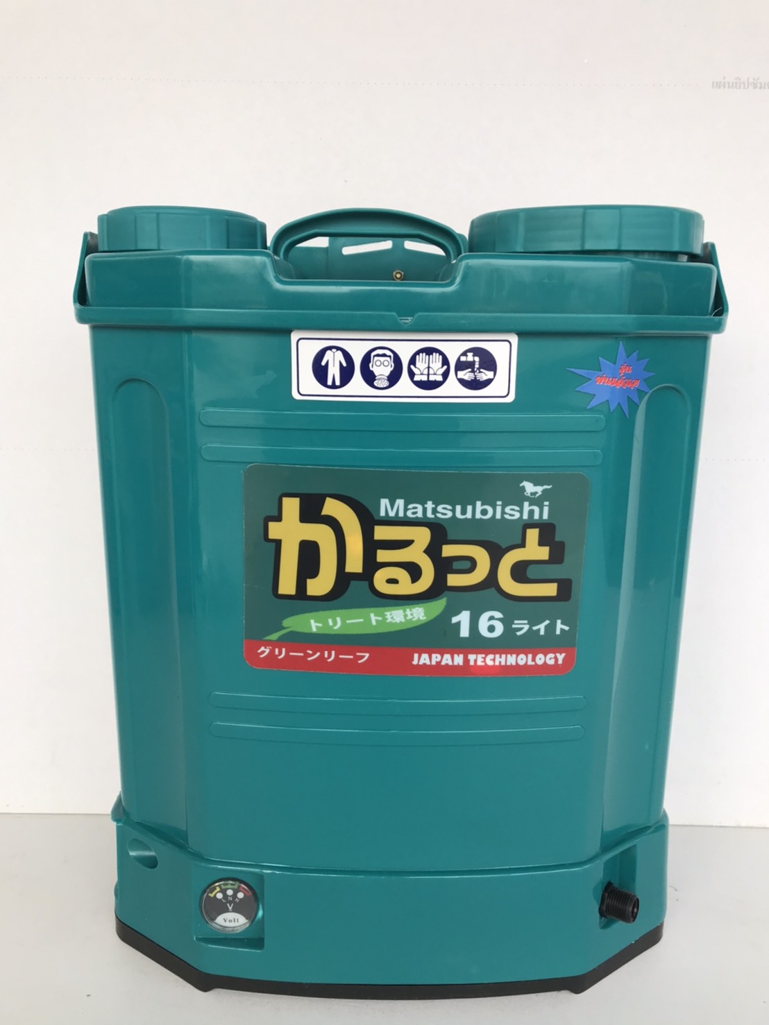 ถังพ่นยาแบตเตอรี่16L.MATSUBISHIสีเขียว,ถอดแบตได้