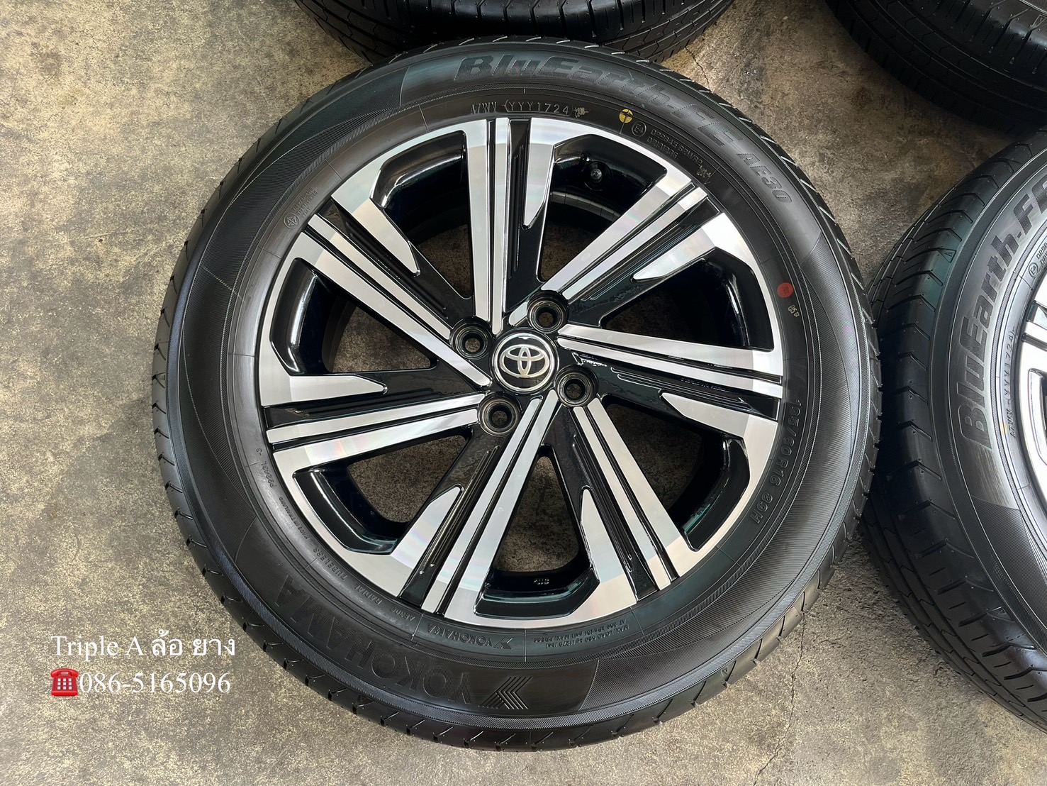 ✨ล้อแม็กป้ายแดง✨Toyota Yris Ativ รุ่นใหม่ ขอบ 16 พร้อมยางป้ายแดง 195-60-16 Yokohama♨️ปี 24♨️