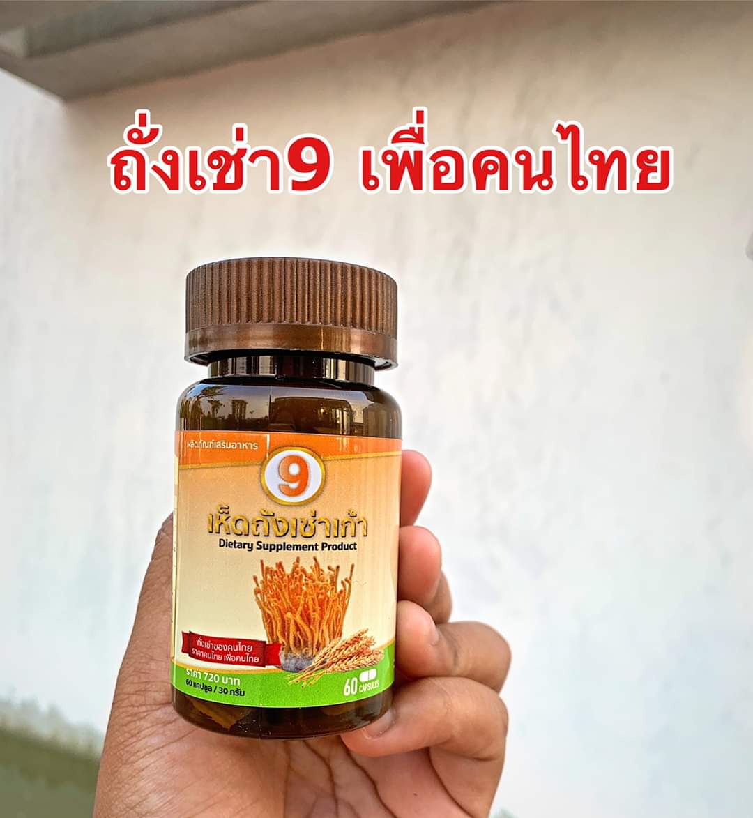 เห็ดถั่งเช่าเก้า อาหารเสริมบำรุงสุขภาพ เห็ดถั่งเช่า 9