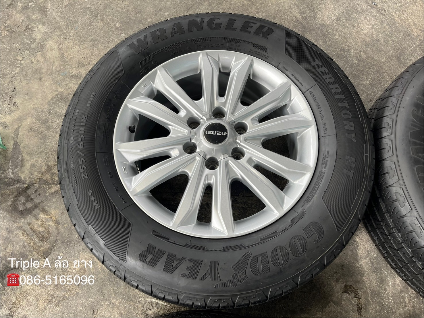 ✨ล้อแม็ก✨ISUZU D-Max Blue Power ขอบ 18 พร้อมยาง 255-65-18 Goodyear🌟ปี 23🌟