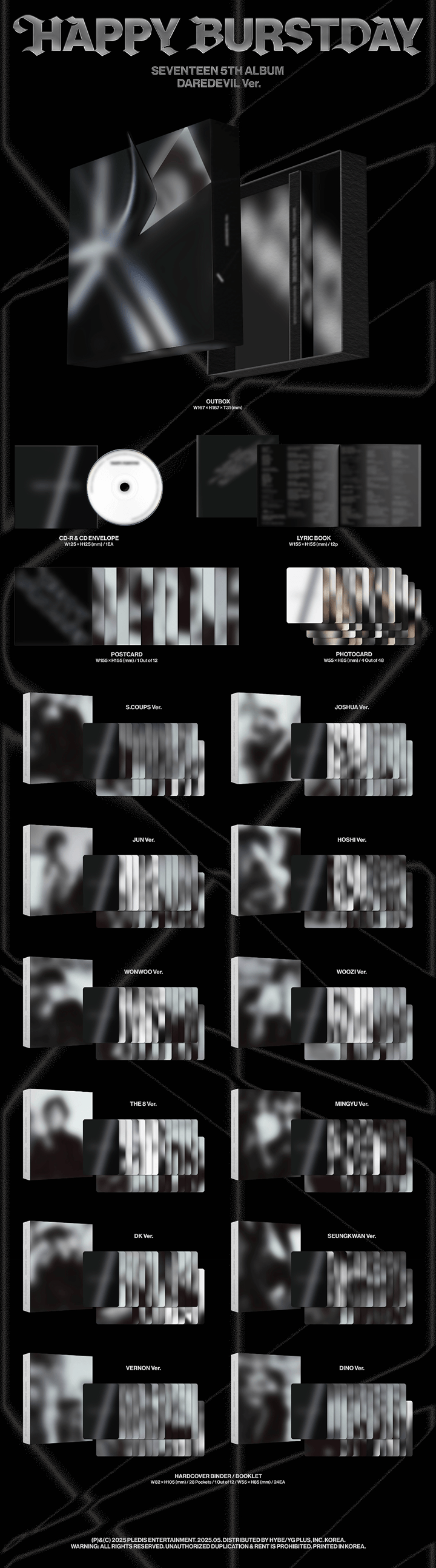 [PRE] SEVENTEEN 5th Album ‘HAPPY BURSTDAY