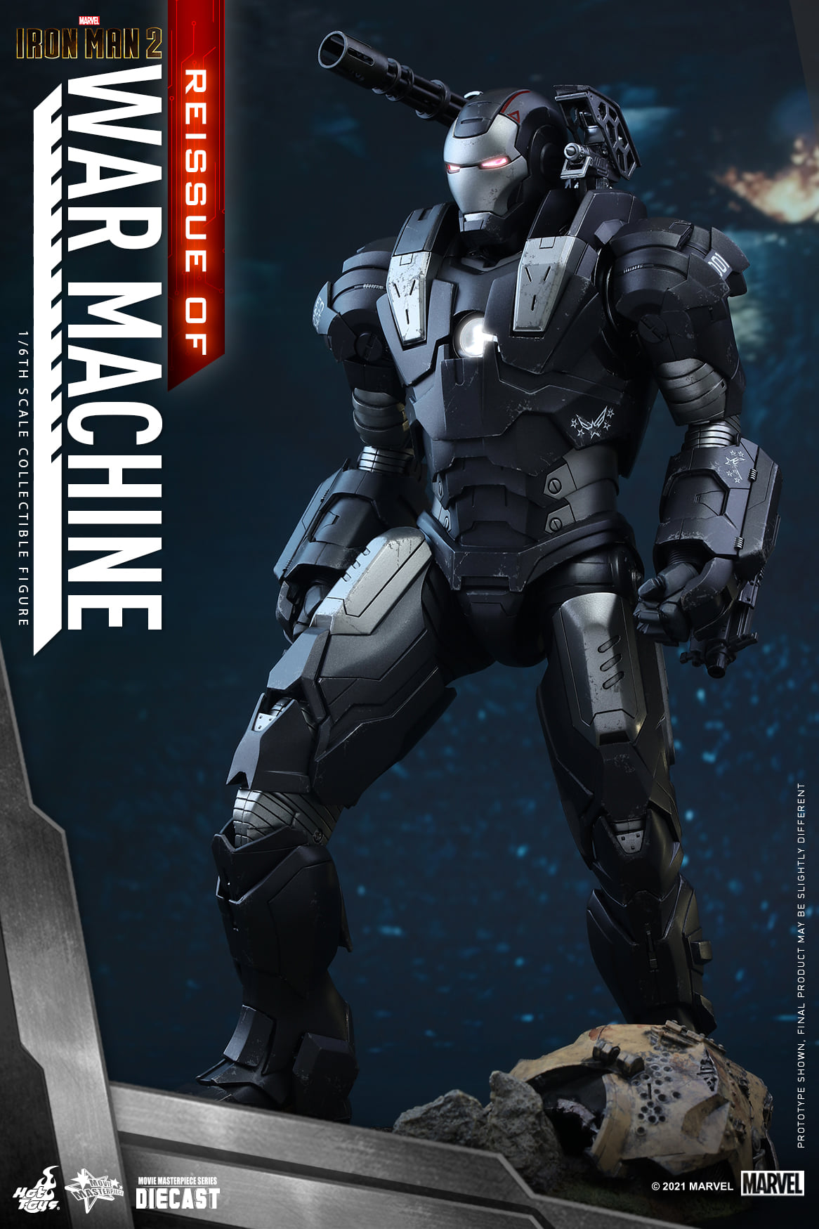 Hot Toys MMS331D13B 1/6 Iron Man 2 - War Machine (Reissue)