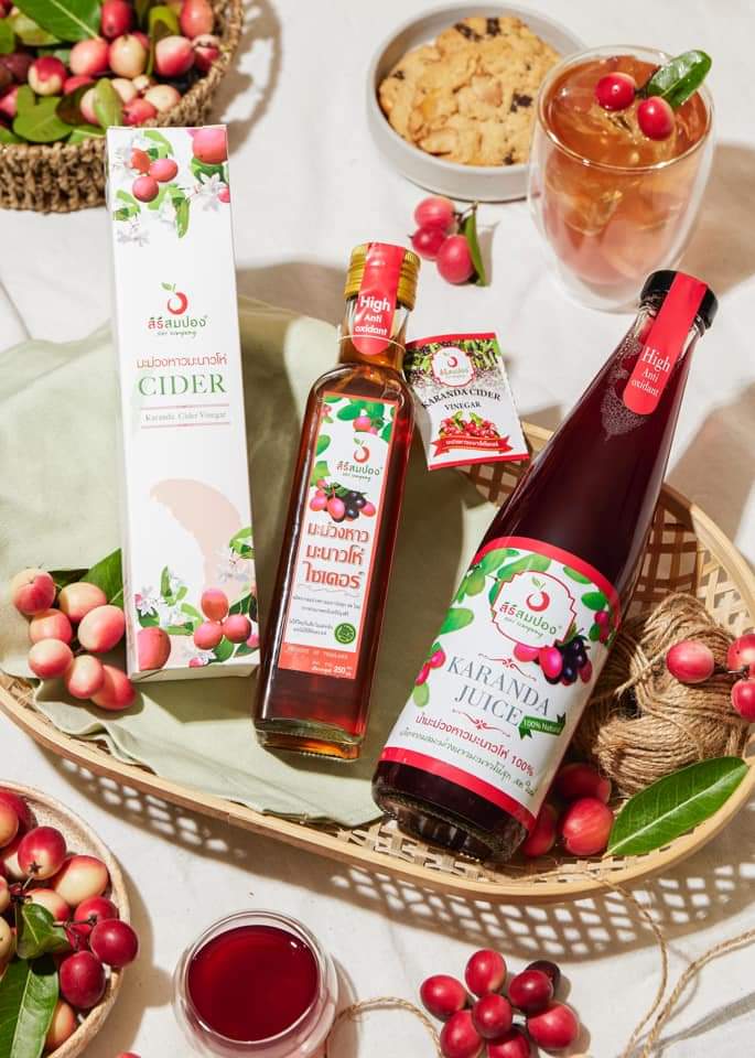 น้ำมะม่วงหาวมะนาวโห่ 100% สิริสมปอง Karanda juice สวนมะนาวโห่ลุงศิริ & สูตร ไซเดอร์ cider