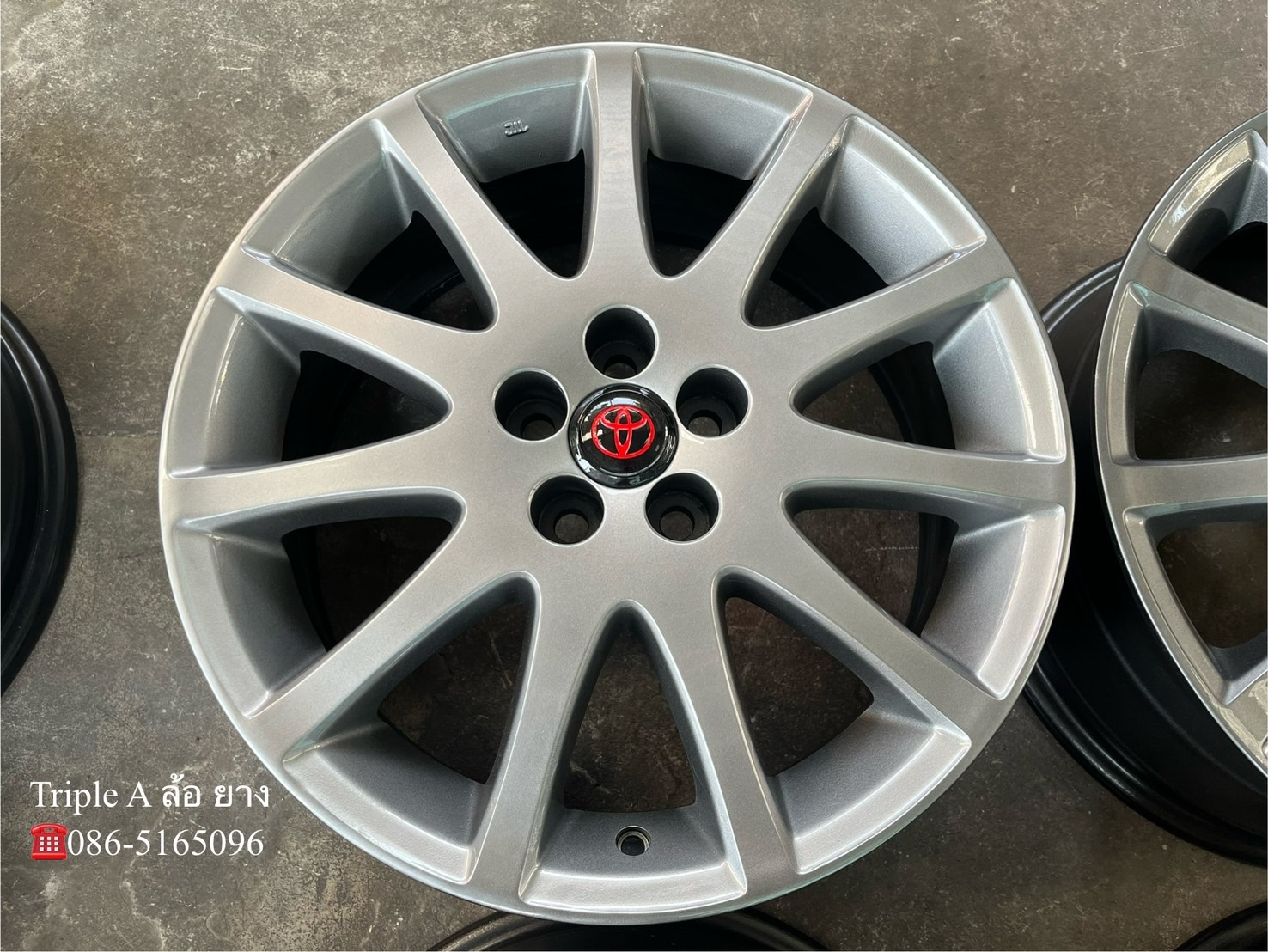 ✨ล้อแม็ก 5รู100✨Toyota Wish (11 ก้าน) ขอบ 17 สีไฮเปอร์💖สวยกริ๊บ💖