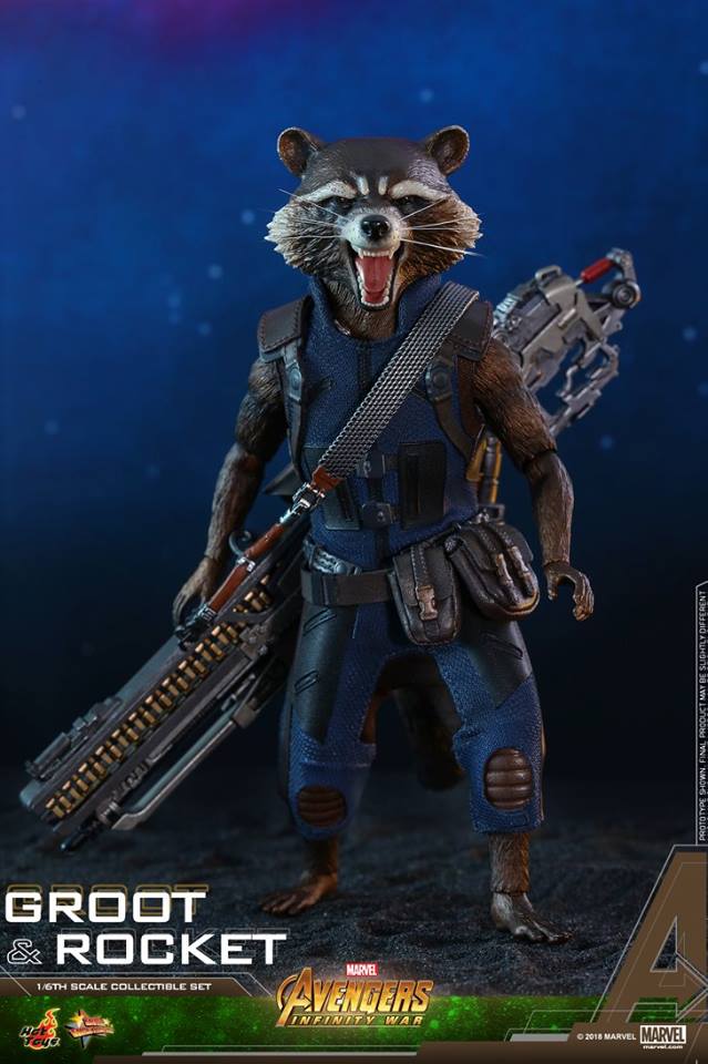 Hot Toys MMS476 AVENGERS: INFINITY WAR - GROOT & ROCKET