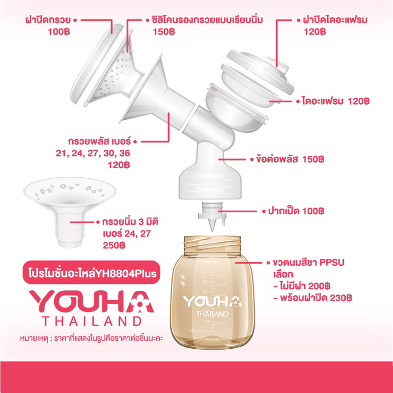 YOUHA PLUS (ยูฮา พลัส) อะไหล่เครื่องปั๊ม Youha Plus รุ่น YH8804+