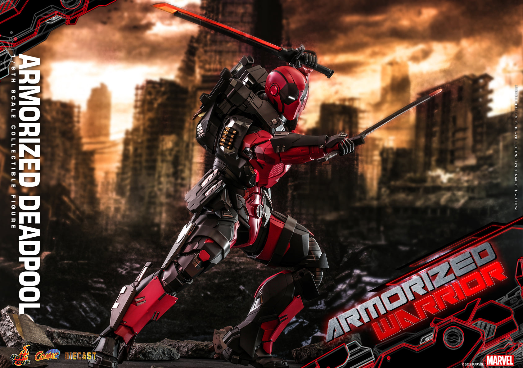 Hot Toys CMS09D42 1/6 Armorized Warrior - Armorized Deadpool (SE)