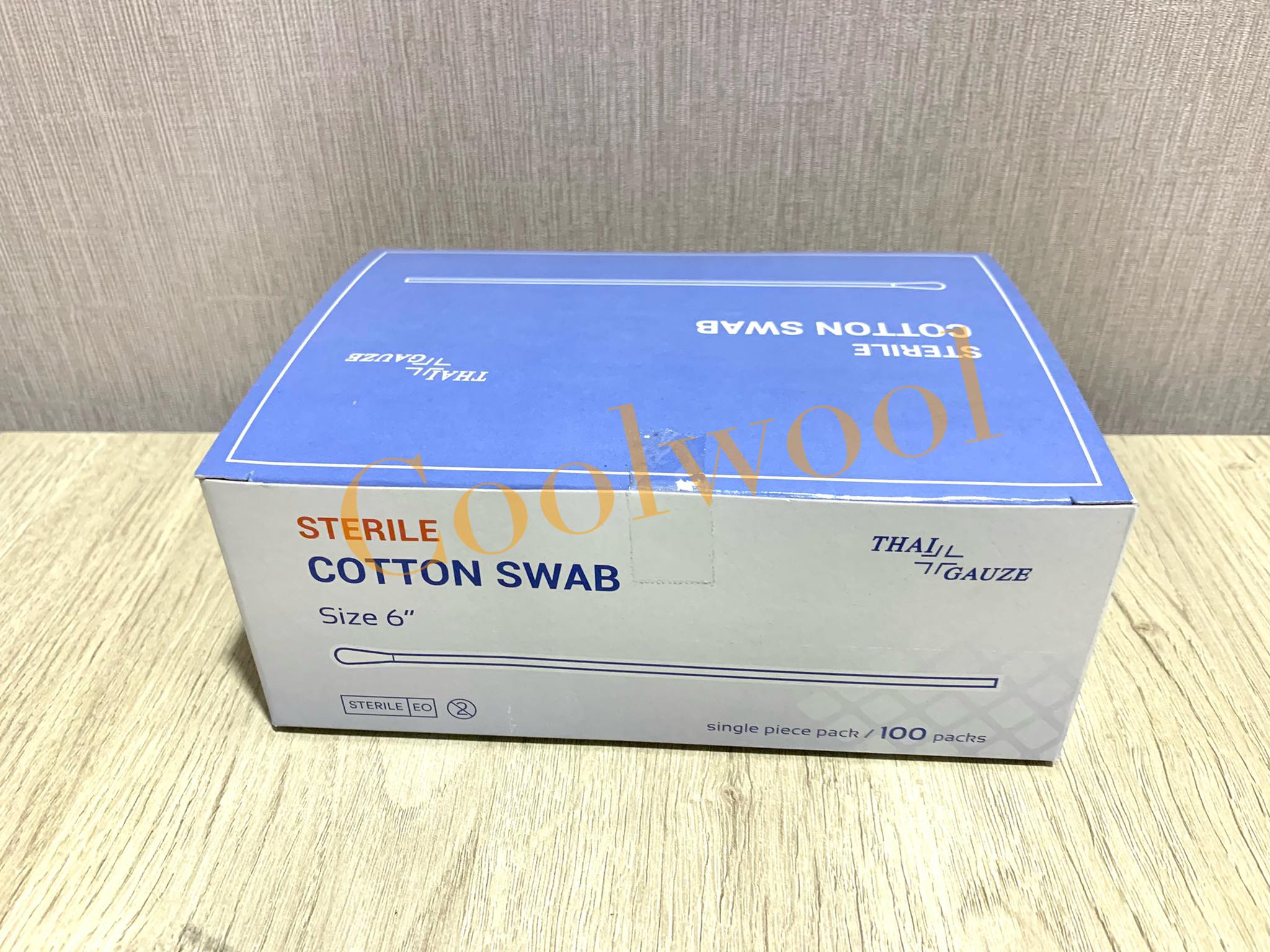Cotton swab ไม้พันสำลี บรรจุในซอง ปราศจากเชื้อ ซองละ 1 อัน(100/pkg)
