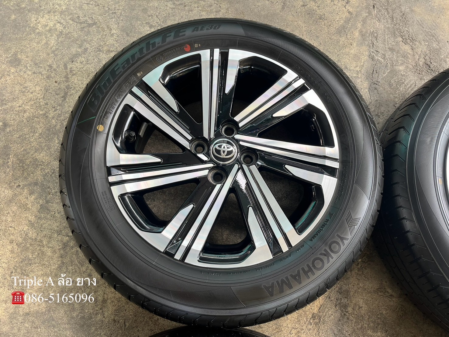 ✨ล้อแม็กป้ายแดง✨Toyota Yris Ativ รุ่นใหม่ ขอบ 16 พร้อมยางป้ายแดง 195-60-16 Yokohama♨️ปี 24♨️