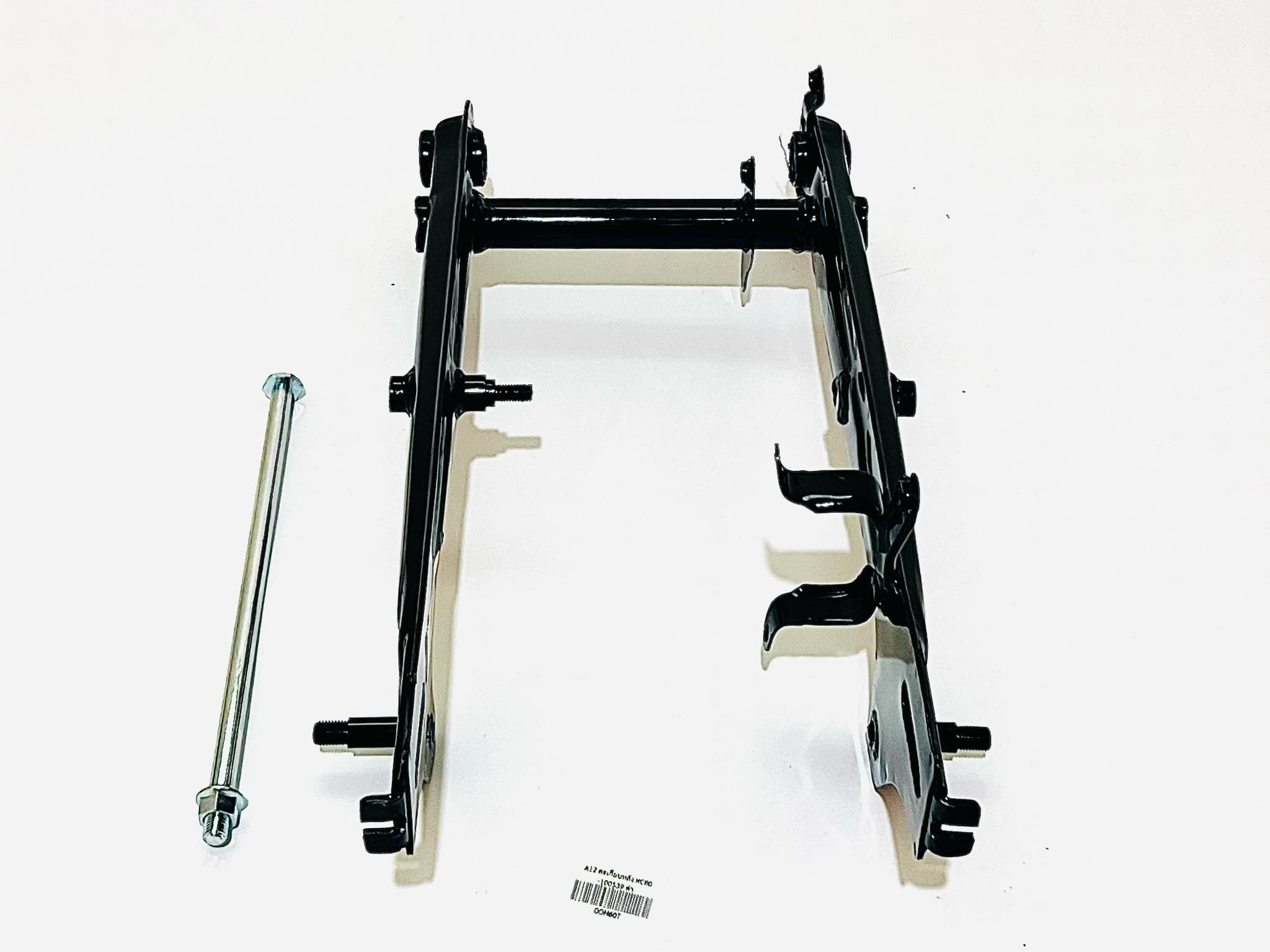 ตะเกียบหลัง rc100+แกนตะเกียบหลัง มอเตอร์ไซด์ rc100 สีดำ A12+B4