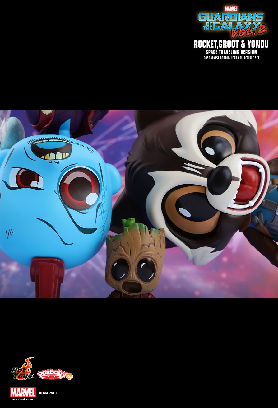 Hot Toys COSB389 GUARDIANS OF THE GALAXY VOL.2 - ROCKET, GROOT & YOUDU