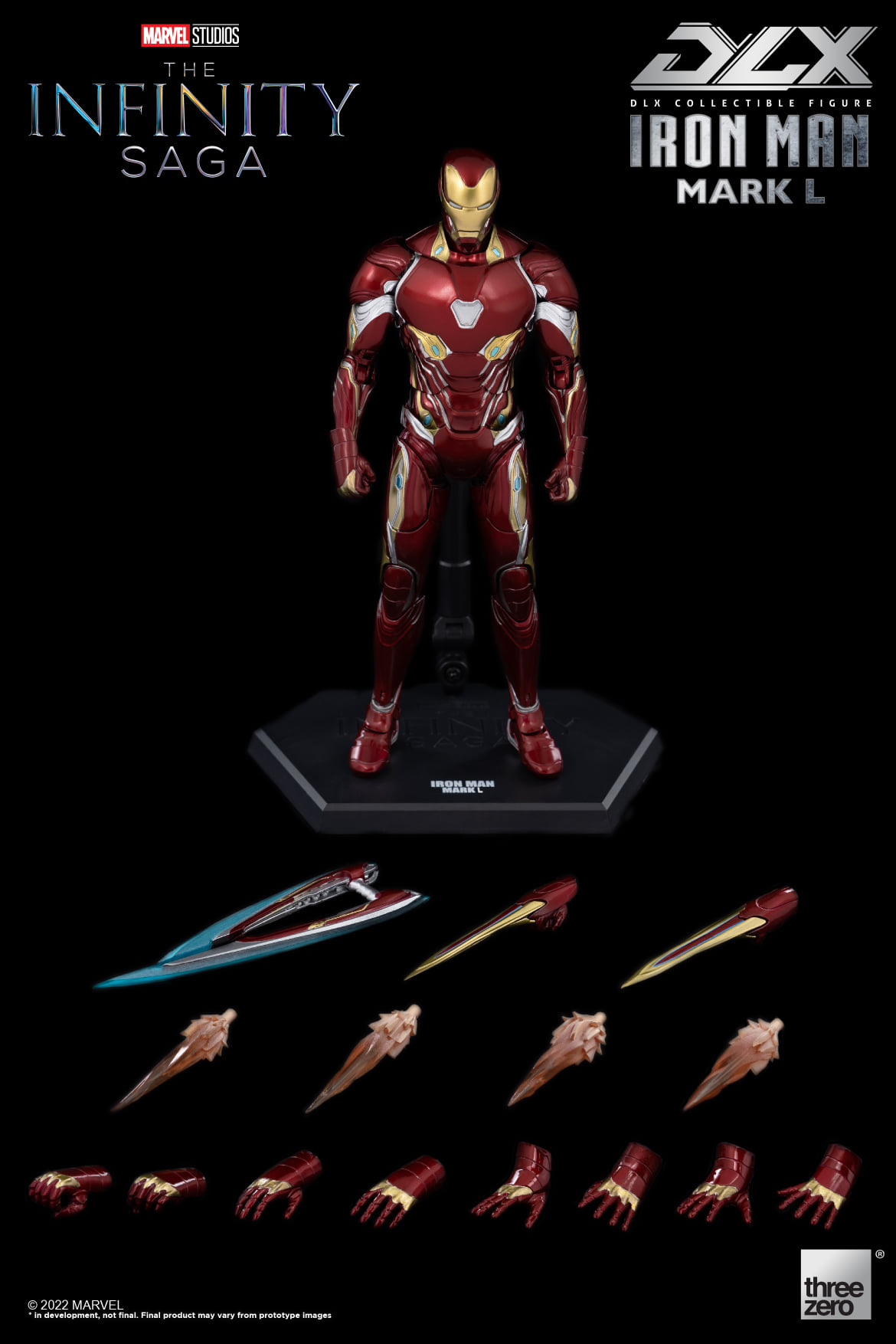 threezero 3Z02490C0 DLX The Infinity Saga - Iron Man Mark L (MK.50)
