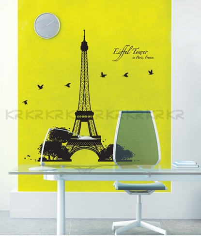 SMP-53004 Wall Sticker Eiffel Tower สูง 100 cm ติดกระจกเห็นได้สองด้าน
