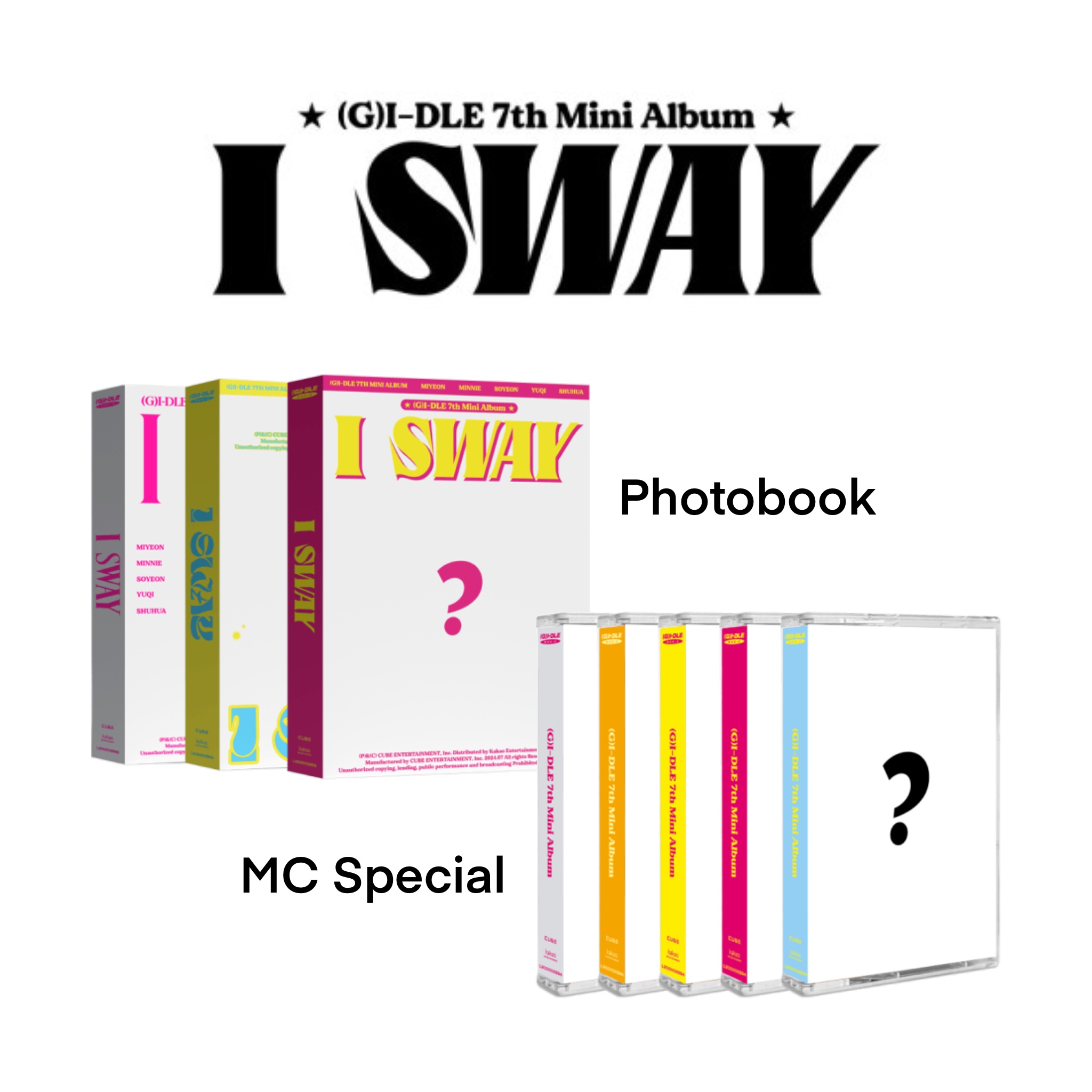 [รับกด+นำเข้าสินค้า] (G)I-DLE - 7th Mini Album I SWAY