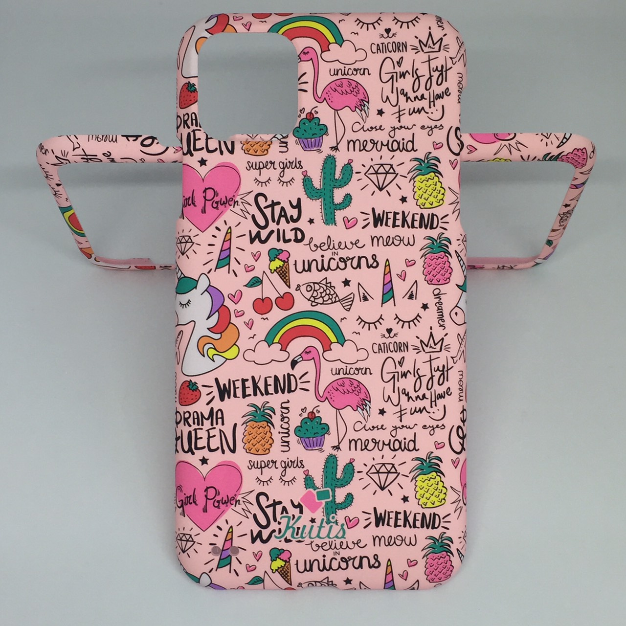 เคสคูทิสKutisไอโฟน11Max(ลายฟลามิงโก้ผอม)มาใหม่ เคสประกบหน้า-หลัง เคสเรืองแสง เคสลายวินเทจ ร้านSuperhero KLongthom