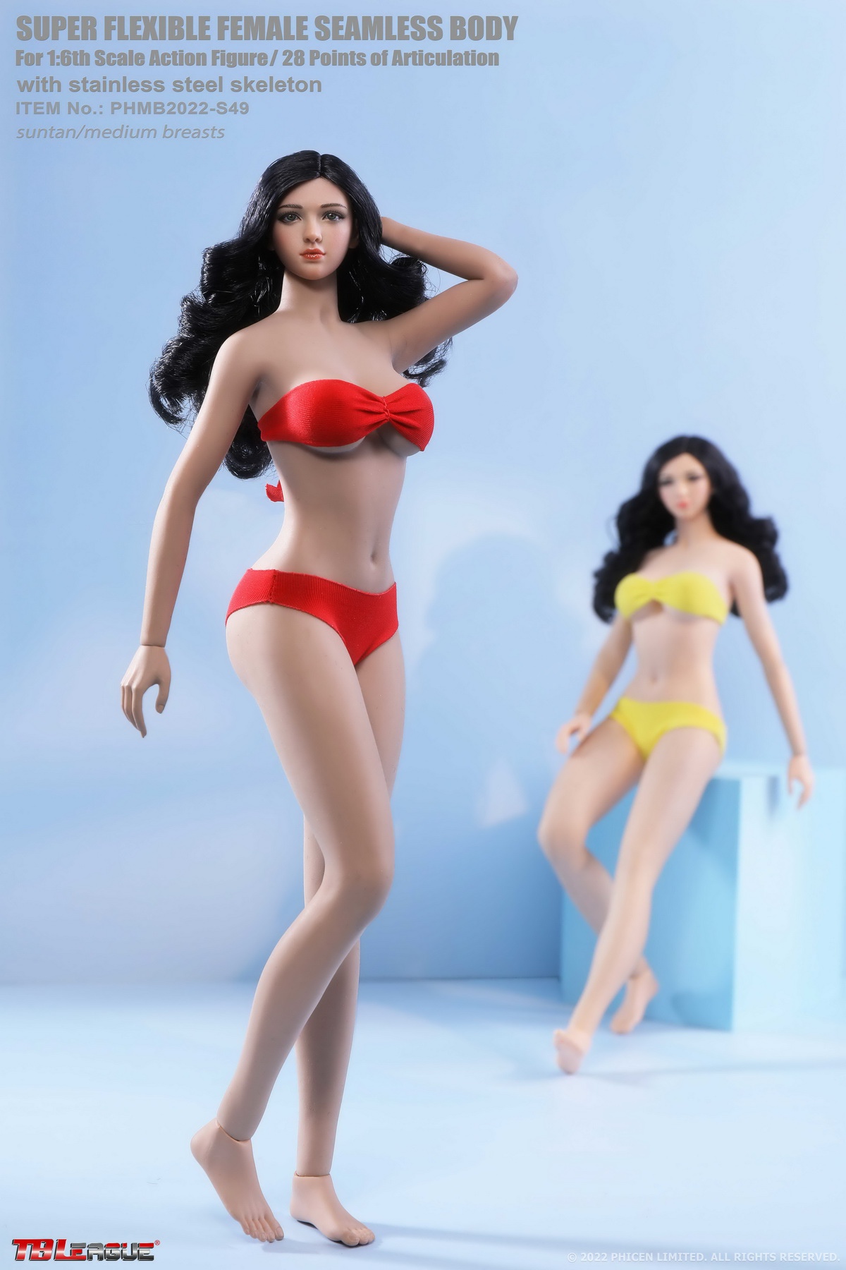 TBLeague PHMB2022-S49A 1/6 Suntan Medium Breasts Body