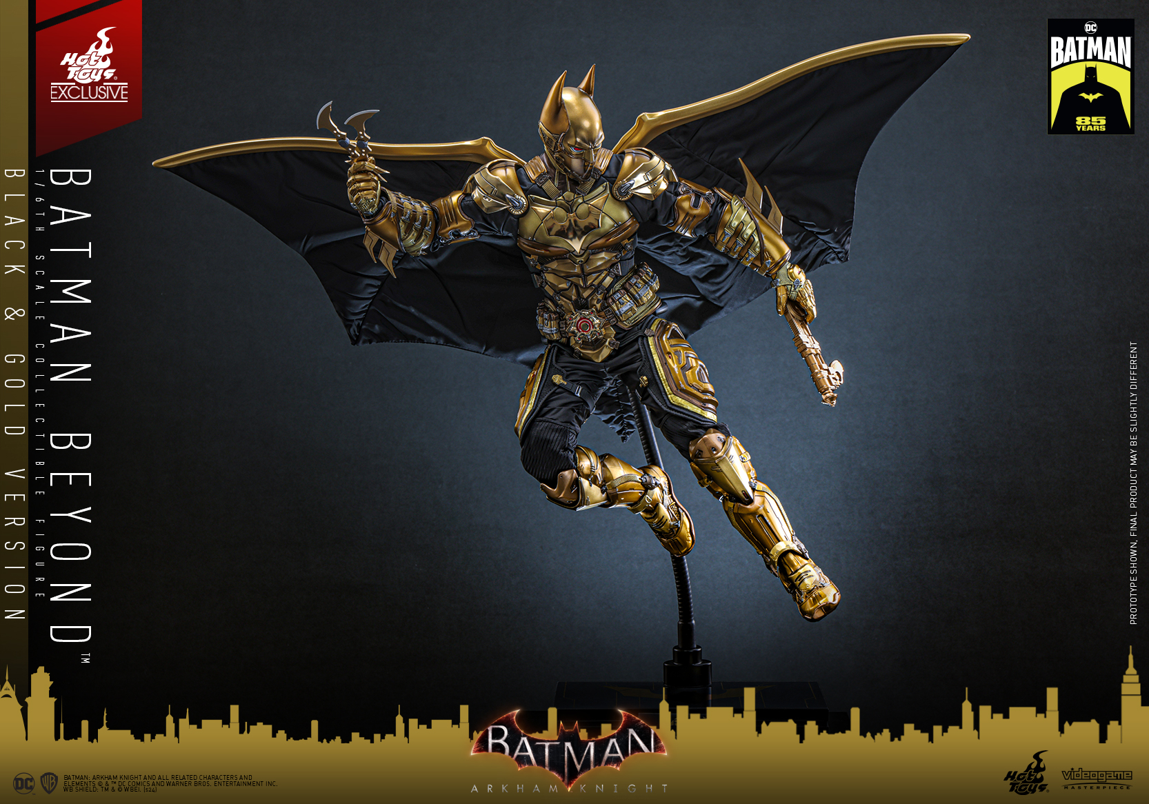 Hot Toys VGM64 Batman: Arkham Knight - Batman Beyond (Black & Gold Version) [Hot Toys Exclusive]